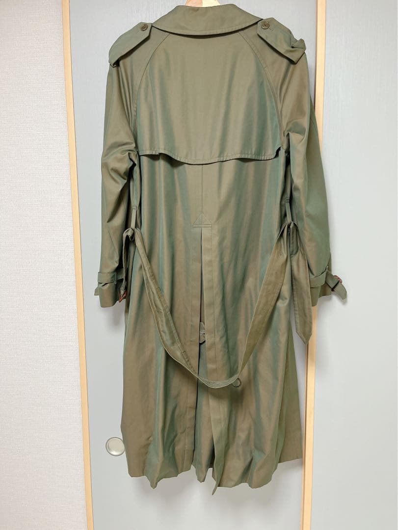 美品】バーバリーズ 90's ノバチェック 玉虫色 トレンチコート - メルカリ
