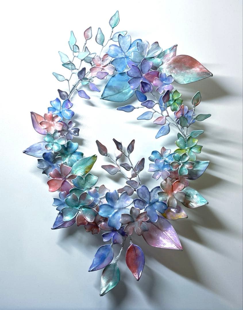 はやととと様4点おまとめ フラワーリース ワイヤークラフト ディップアート