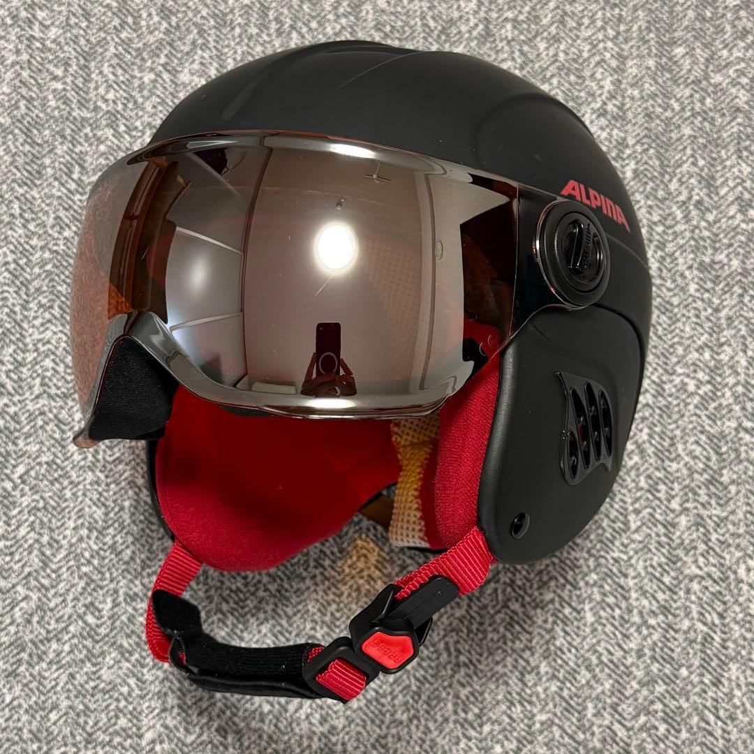 ALPINA ジュニアスキー・スノボー用ヘルメット ミラーシールド付き Amazon | ALPINA(アルピナ) スキースノーボードバイザーヘルメット
