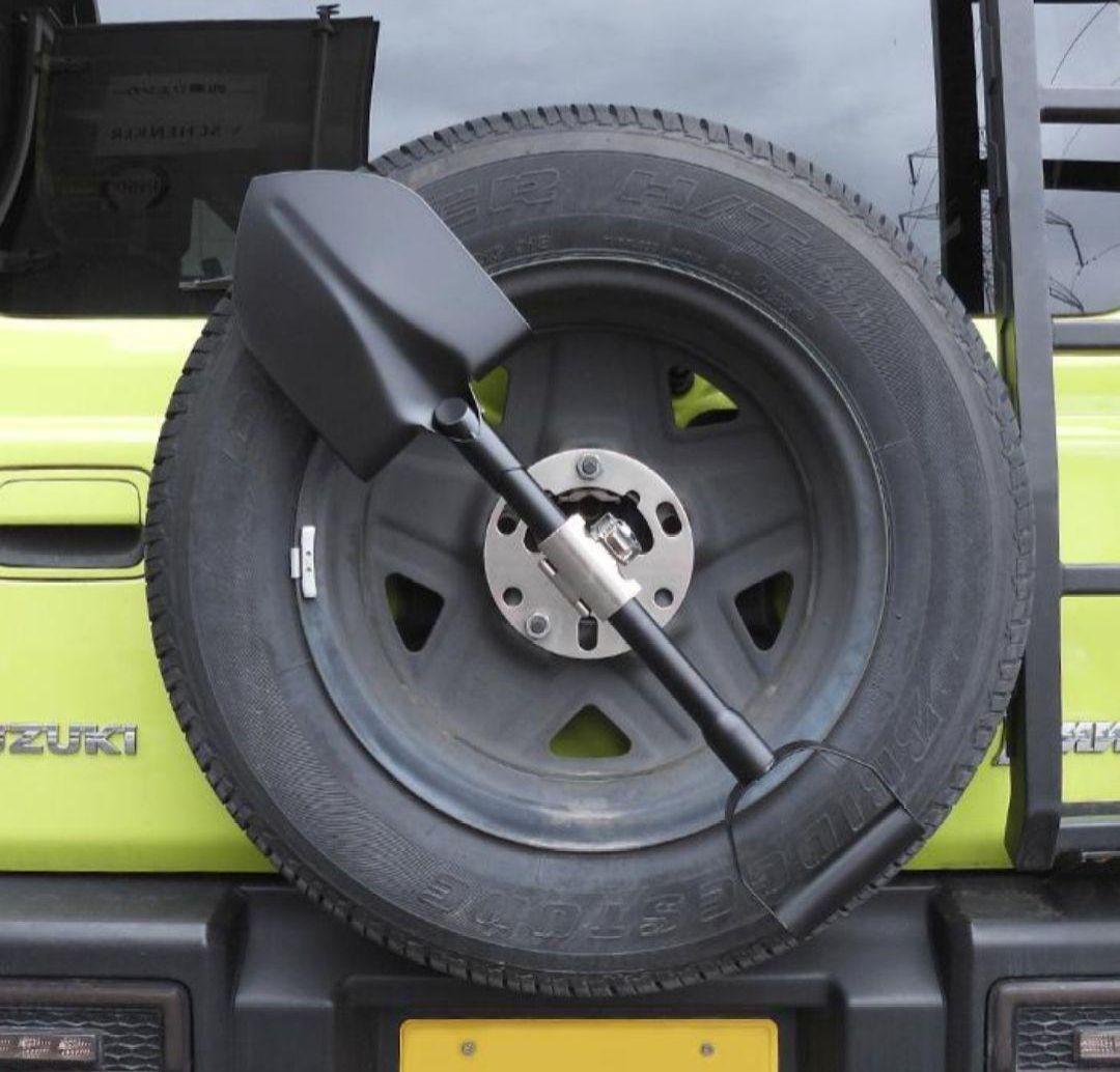 汎用 ステンレス スコップ 背面スコップ 鍵付き マットブラック 黒