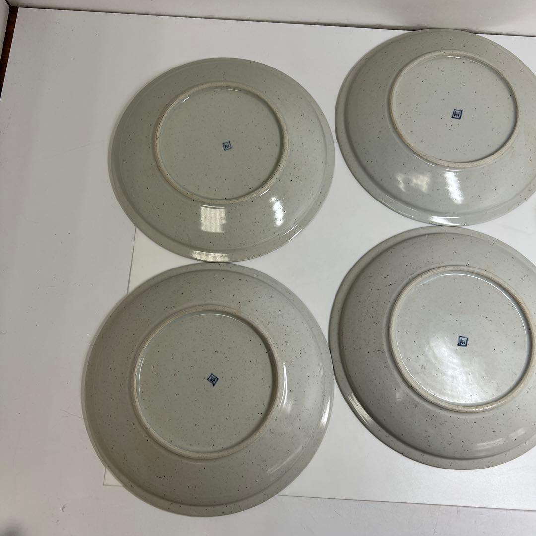 染付 吹墨 月兎文 丸皿 5客 23.3㎝ 共箱 東さ8-0214☆2F - メルカリ