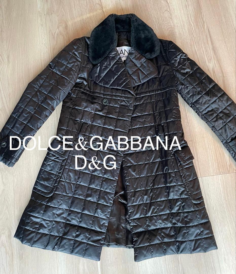 DOLCE&GABBANA D&G中綿ダブルブレストロングコート黒ナイロンダウン ブラックのメンズ ダブルブレストコート ウール | Dolce&Gabbana®