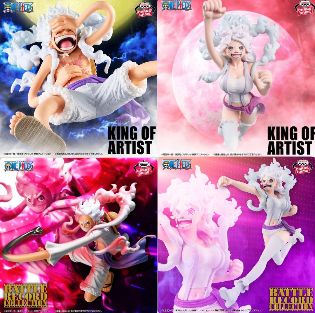 4点 ワンピース フィギュア ルフィ ニカ ボニーバトルレコード 他