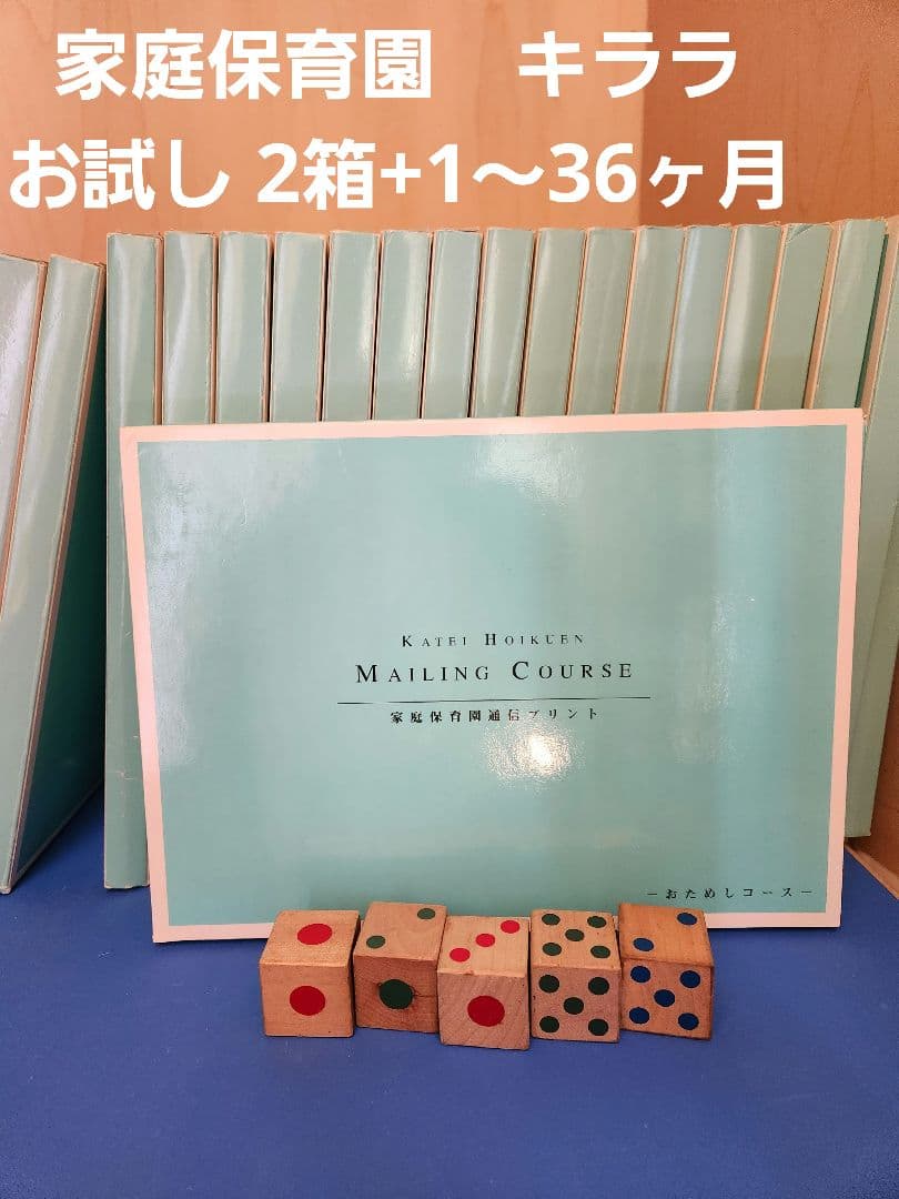 家庭保育園キララ　1～36ヶ月+お試し　サイコロ付き