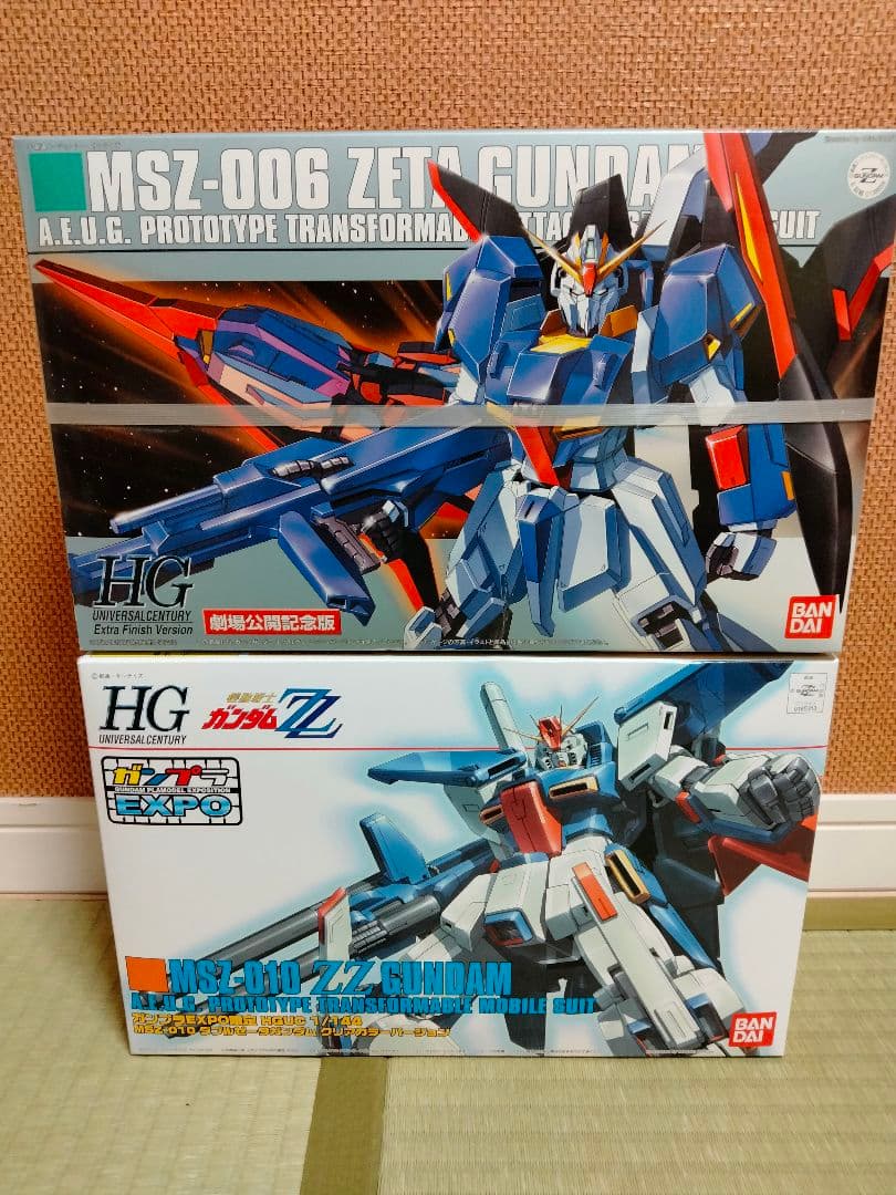 未組立 セット販売 HG ZZガンダム クリアカラー／Zガンダム劇場公開