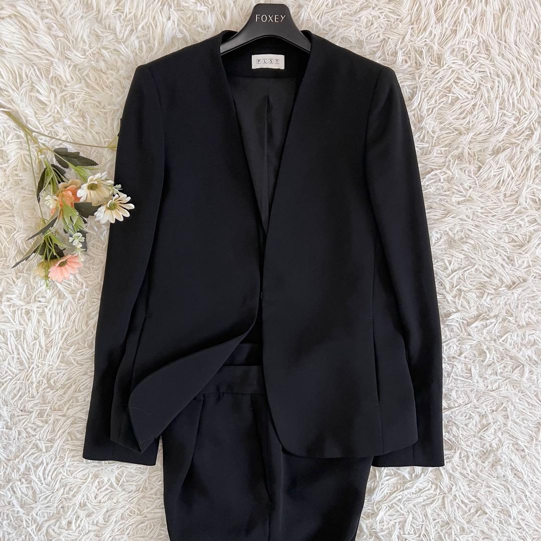 PLST プラステ トリアセ ブレンド カラーレス ジャケット パンツ セット PLST(プラステ)公式 | トリアセブレンドカラーレスジャケット