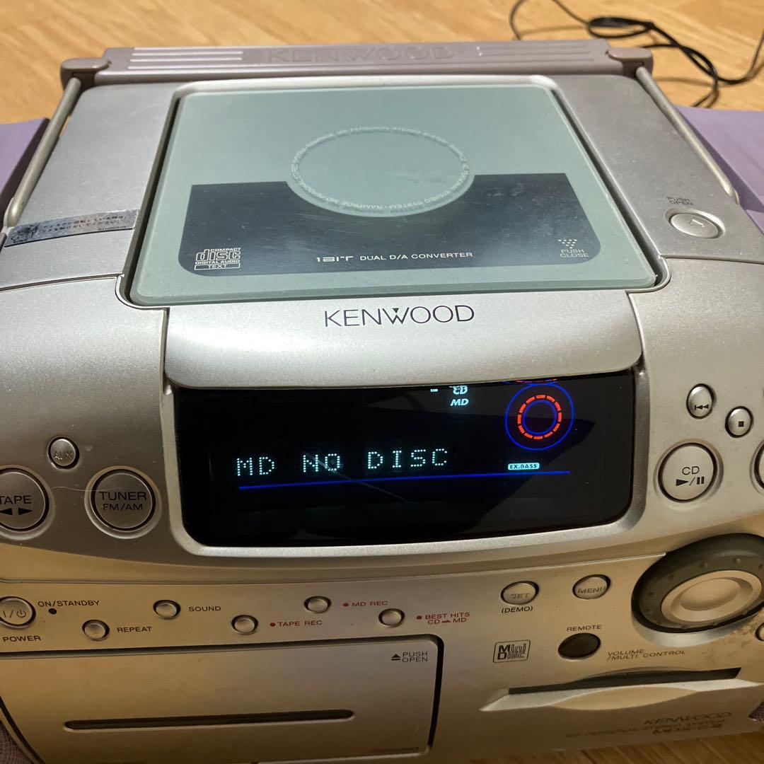 KENWOOD】MDX-E3 MD•CDラジカセ - メルカリ