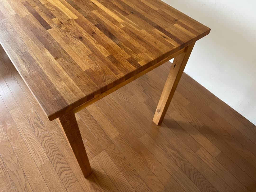IKEA EKENSBERG オーク無垢材 ダイニングテーブル - メルカリ