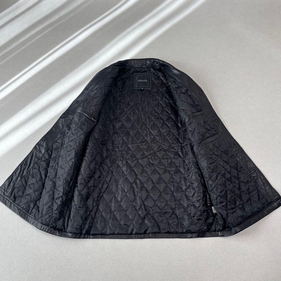 excelled leather car coat black XL 本革 XL excelled leather car