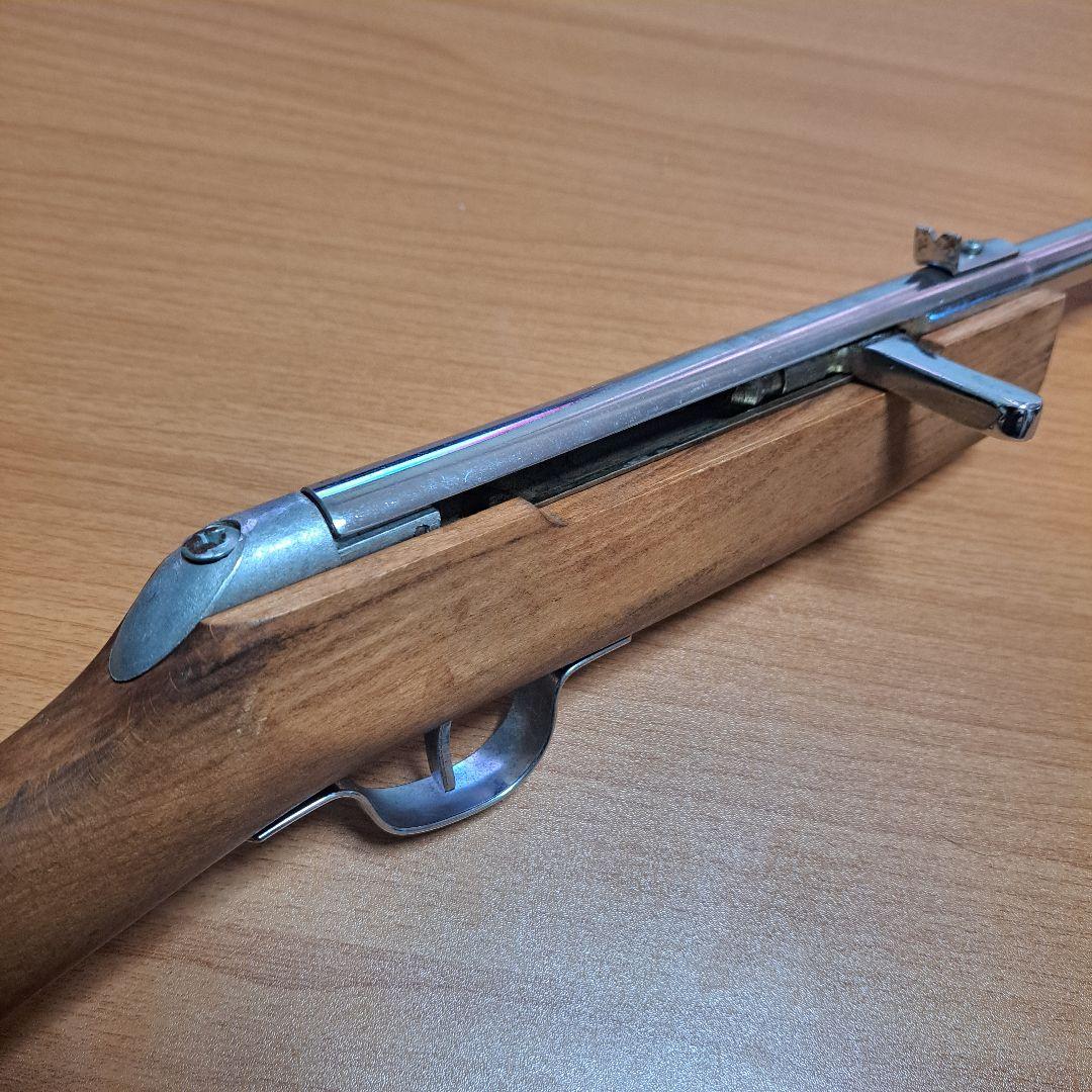 ナカヤシルバー 射的銃 コルク銃 縁日 露天 木製ライフル 昭和レトロ