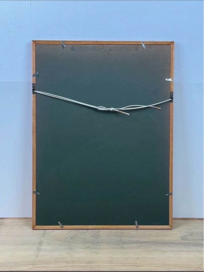 綿引明浩 無題 油彩 抽象画 押印あり 東京藝術大学院卒 一点物