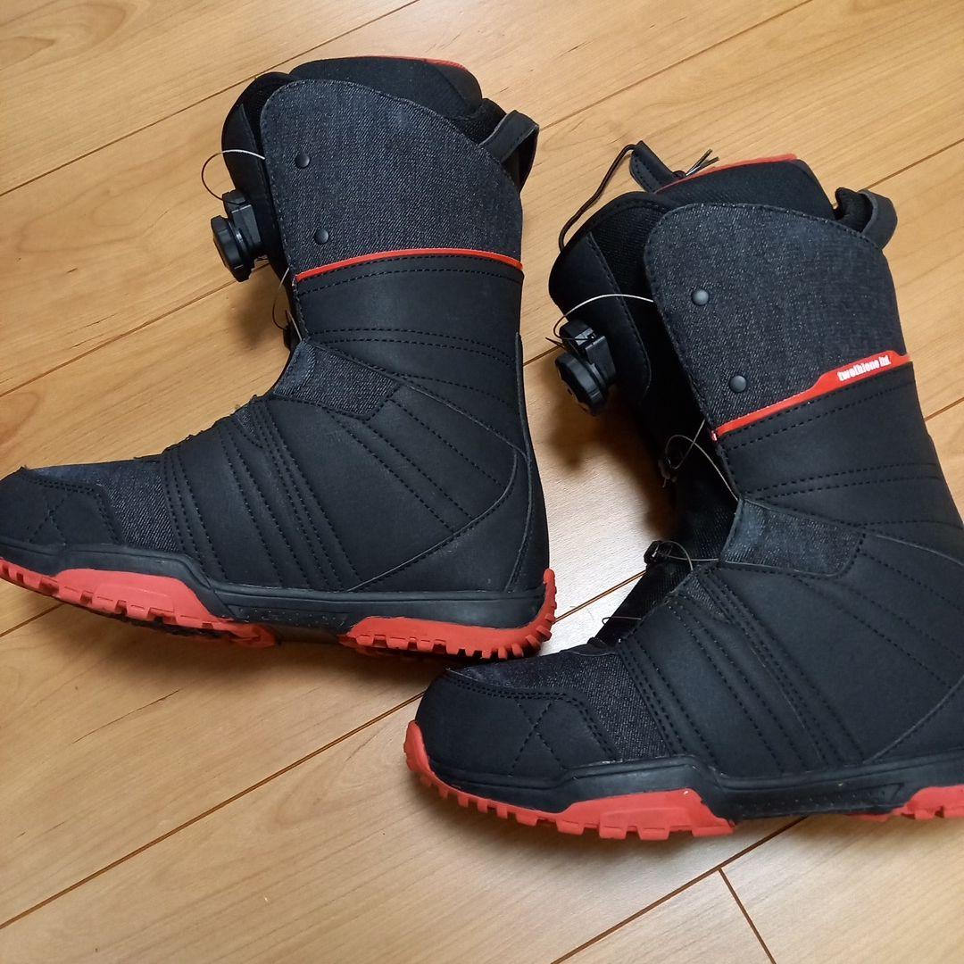 スノーボードブーツ BOAシステム 26.0cm ブラック/レッド