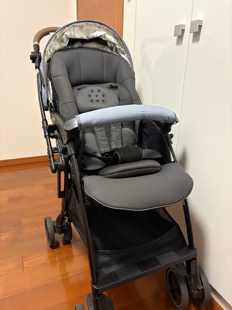 Aprica ラクーナビッテクッション(2024年モデル)純正レインカバー付