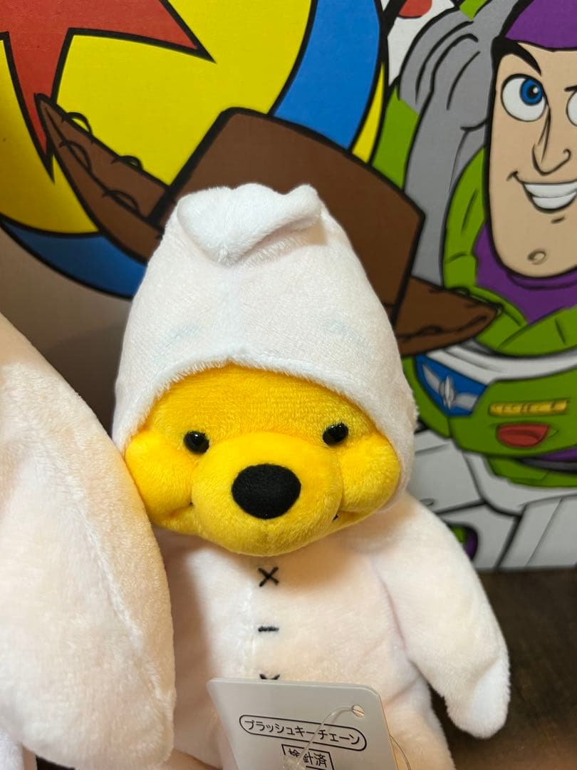 星のプーさん　きらきら星　ぬいぐるみ　プラッシュチェーン　マスコット　4点セット