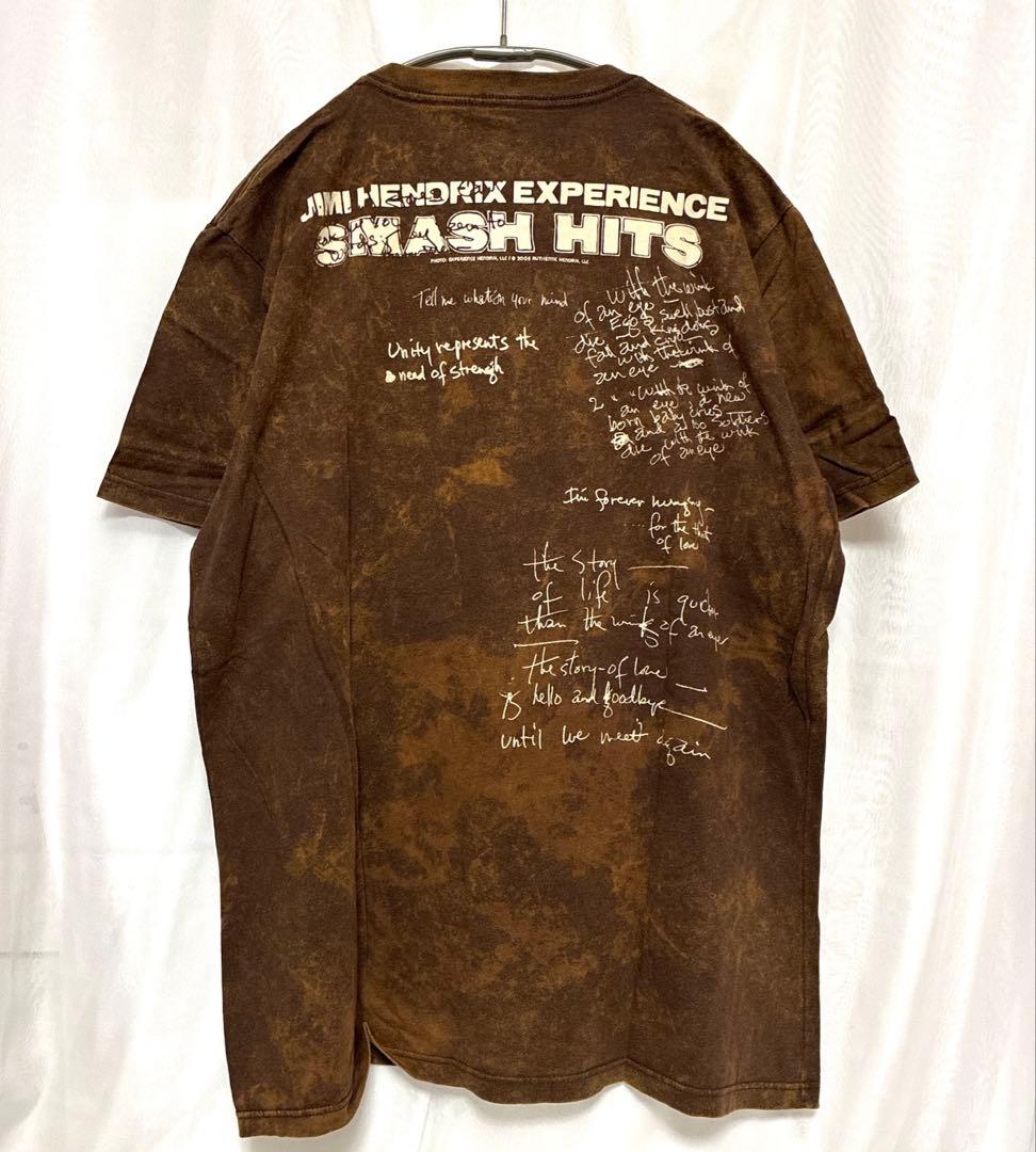 00s ジミヘン Jimi Hendrix サイケ 茶 タイダイ Tシャツ L