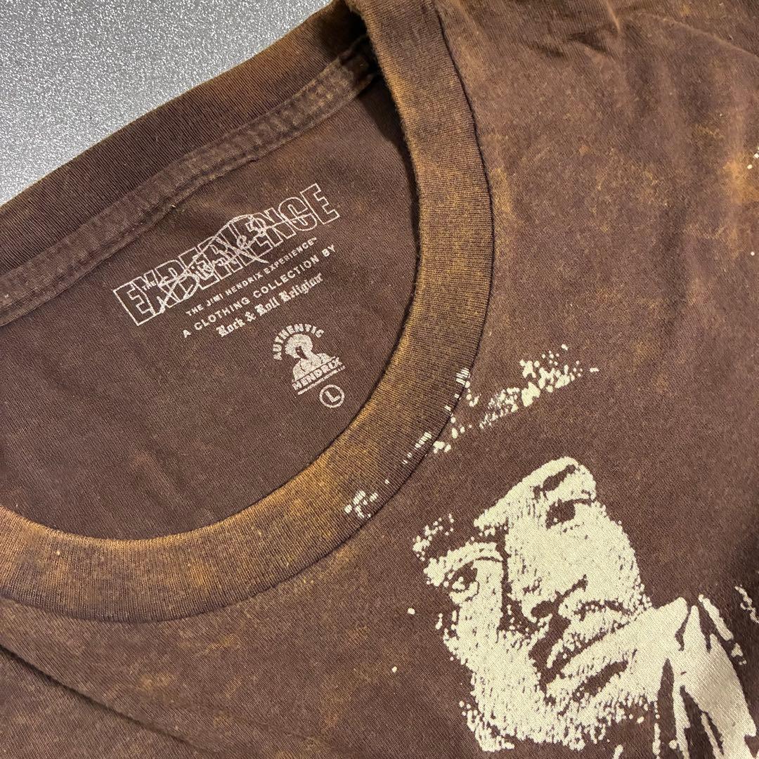 00s ジミヘン Jimi Hendrix サイケ 茶 タイダイ Tシャツ L