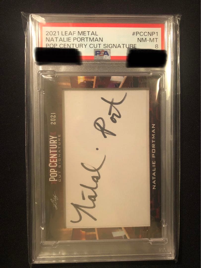 Natalie Portman 直筆サイン入りカード(オートグラフ) PSA8