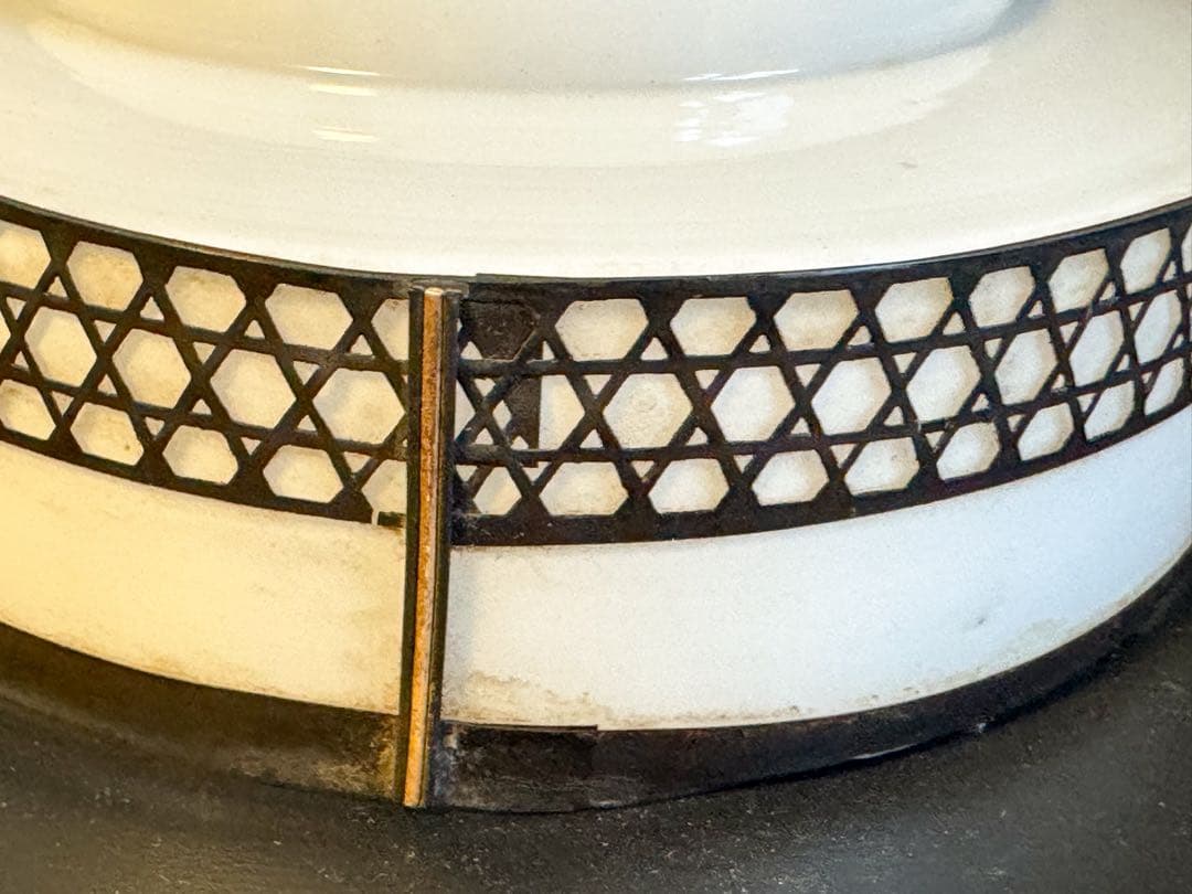 電傘 ミルクガラス シェード 昭和レトロ 乳白色 アンティーク 大正