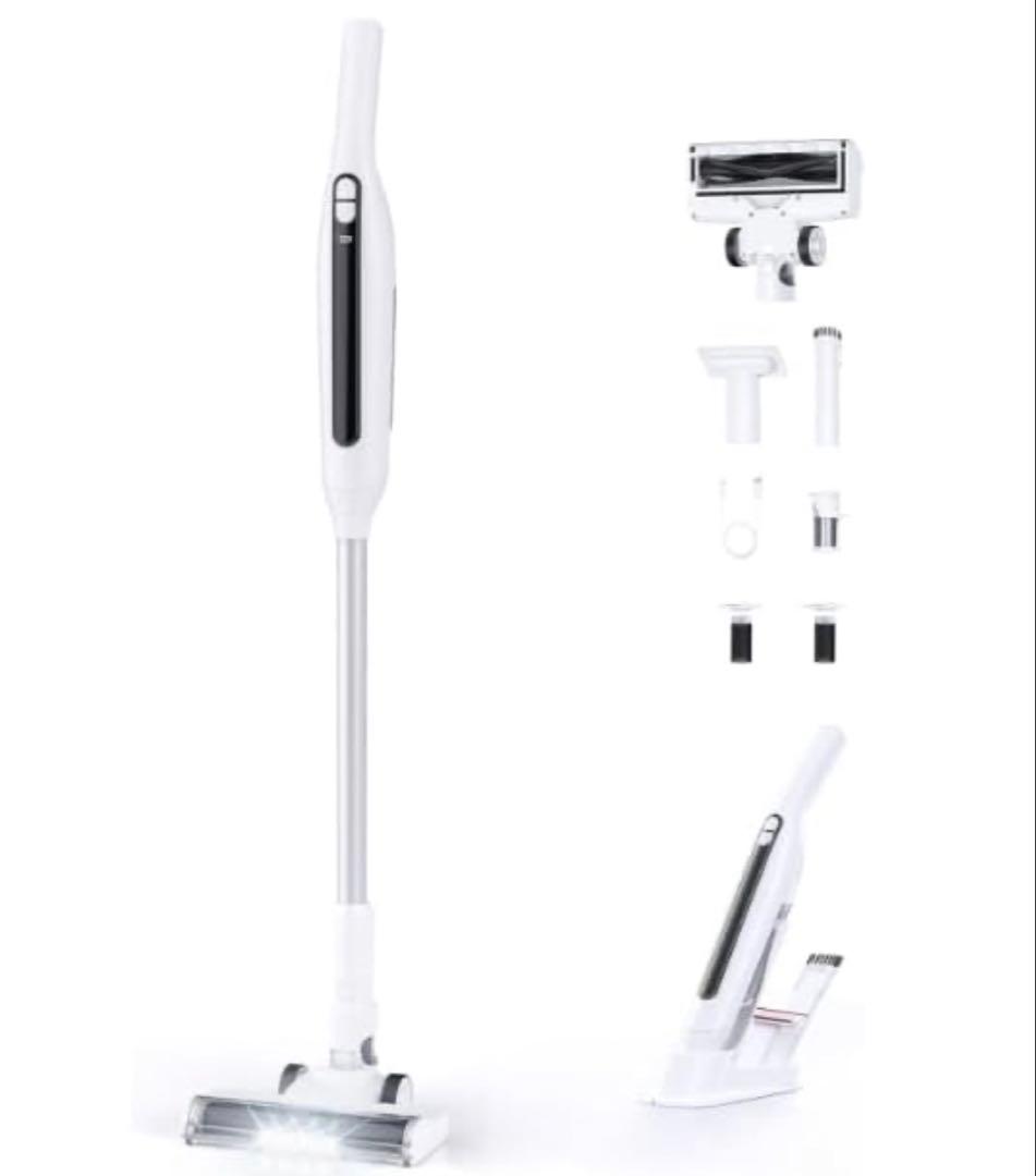 掃除機 コードレス 70KPa 超強力吸引自立式 超軽量 50分連続稼働