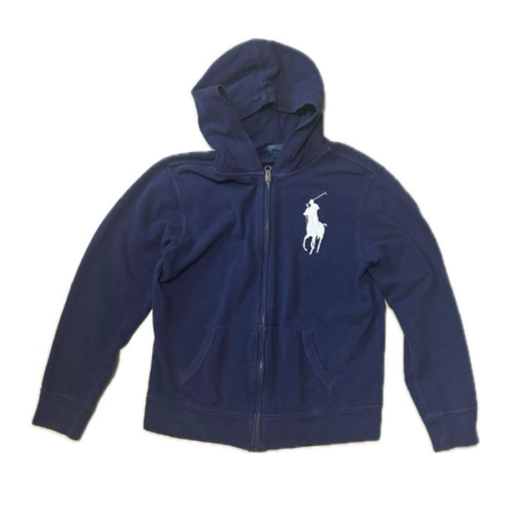 Polo by Ralph Lauren ビッグポニー ジップパーカー 短丈 - メルカリ