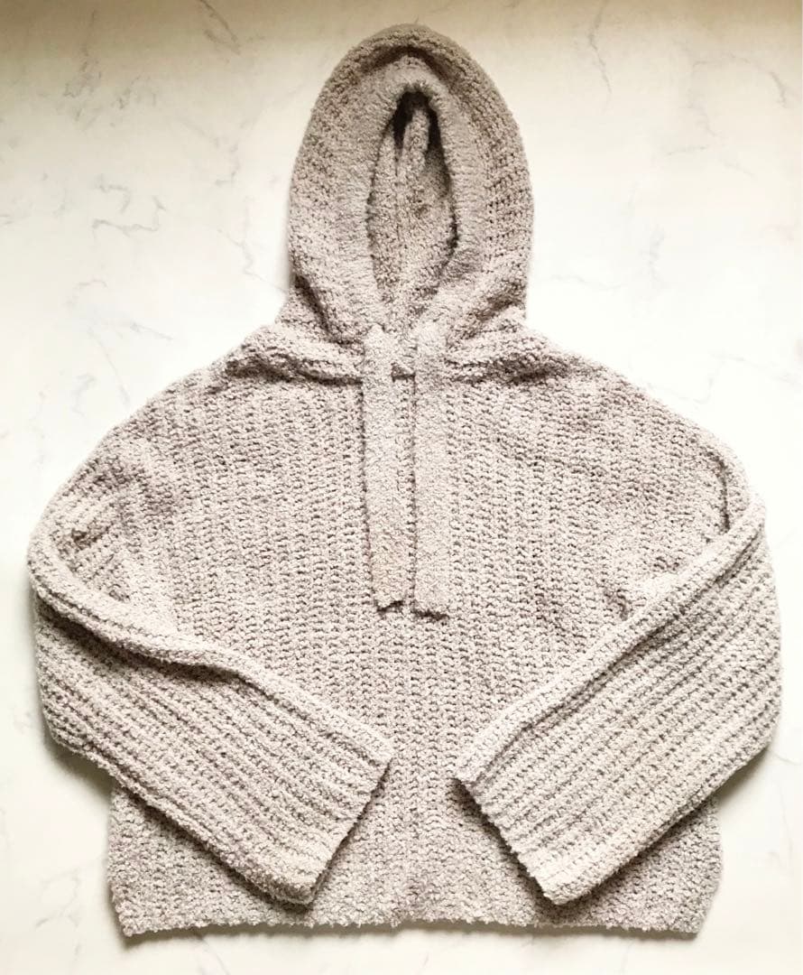 未使用 美品✨ギャルリーヴィー 完売 コットン パイル フーデッドプル