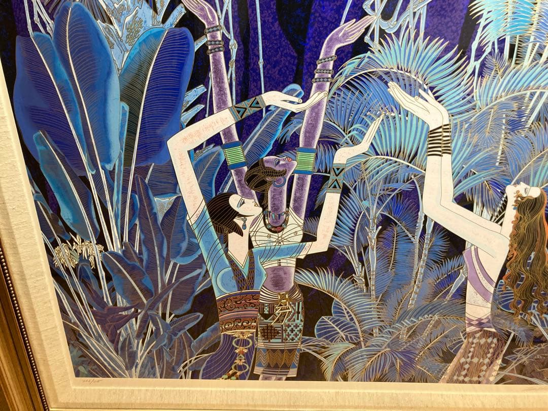 人と自然」 ティン＝シャオ＝クァン（丁紹光） シルクスクリーン