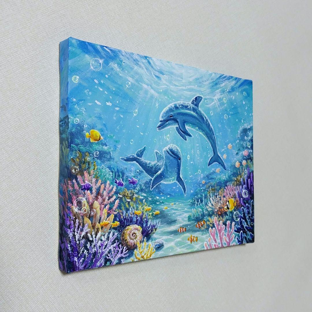 N*a様 【海中世界】アクリル画 F3 風景画 絵画