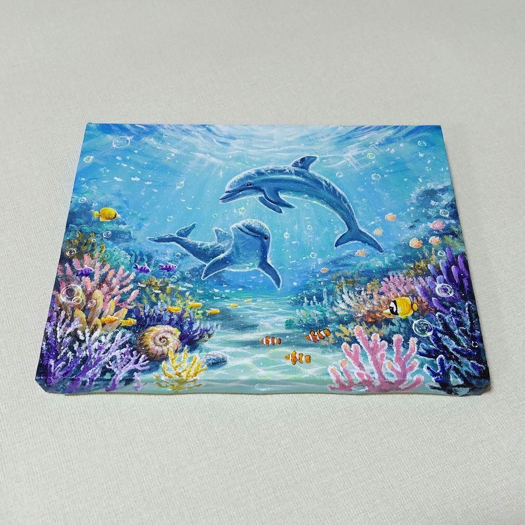 N*a様 【海中世界】アクリル画 F3 風景画 絵画