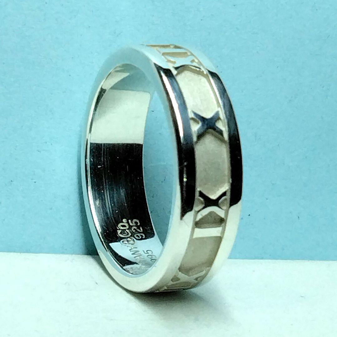 ティファニーアトラスリング 16.5号　新品仕上げ。ほぼ無傷未使用に近い TIFFANY&Co. ティファニー アトラス ✕クローズド ナロー リング 指輪
