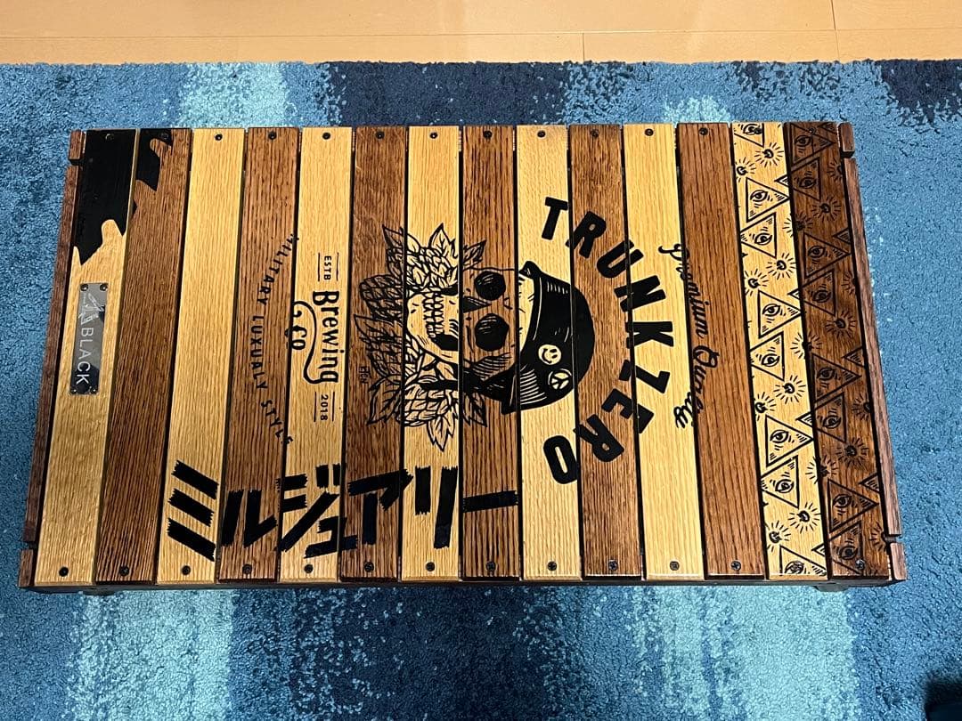 み*お様 ブラックデザイン ハレテーブル grindlodge生刷り