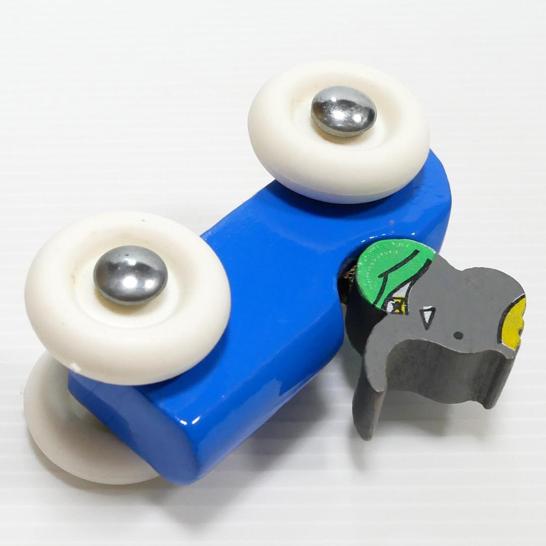 ぞうのババール」木製ミニカー（vilac社）フランス製 アンティークトイ