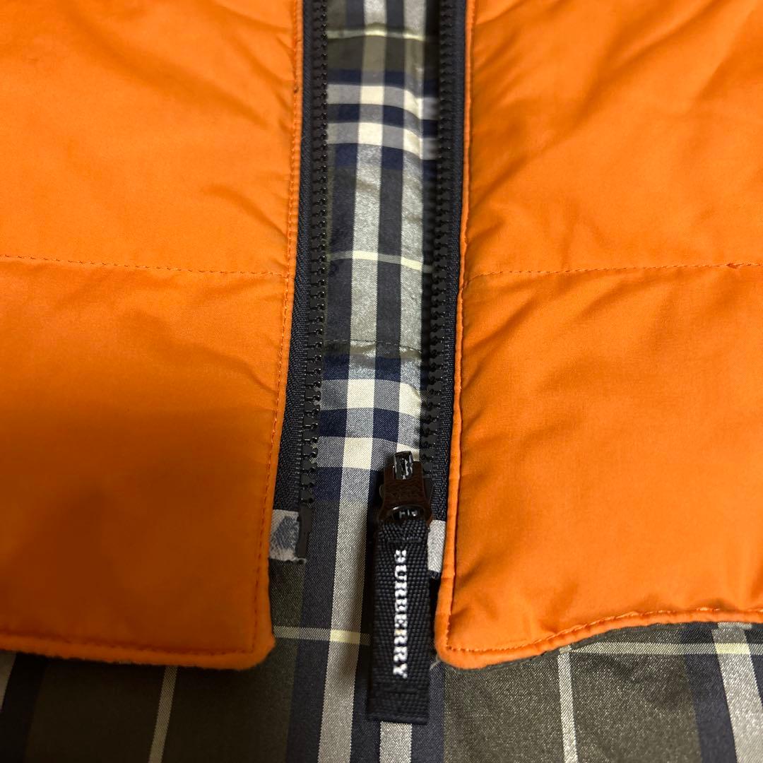 オレンジ リバーシブルダウンベスト Burberry - メルカリ