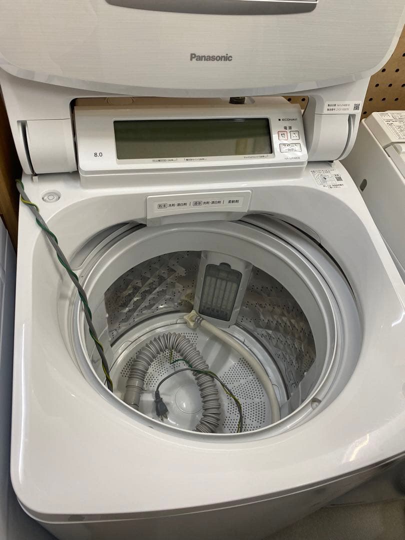 Panasonic 縦型洗濯機 8.0kg ホワイト　2021年製