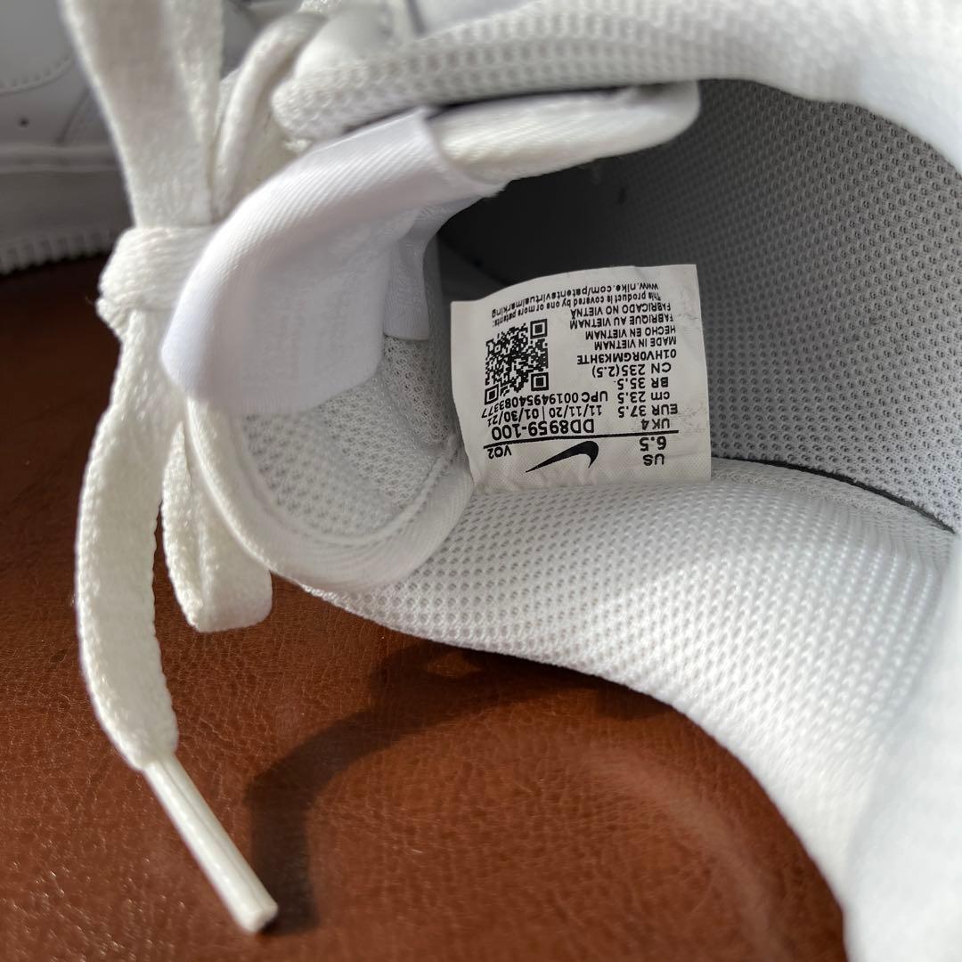 23.5cm ナイキ エアフォース1 ロー 白