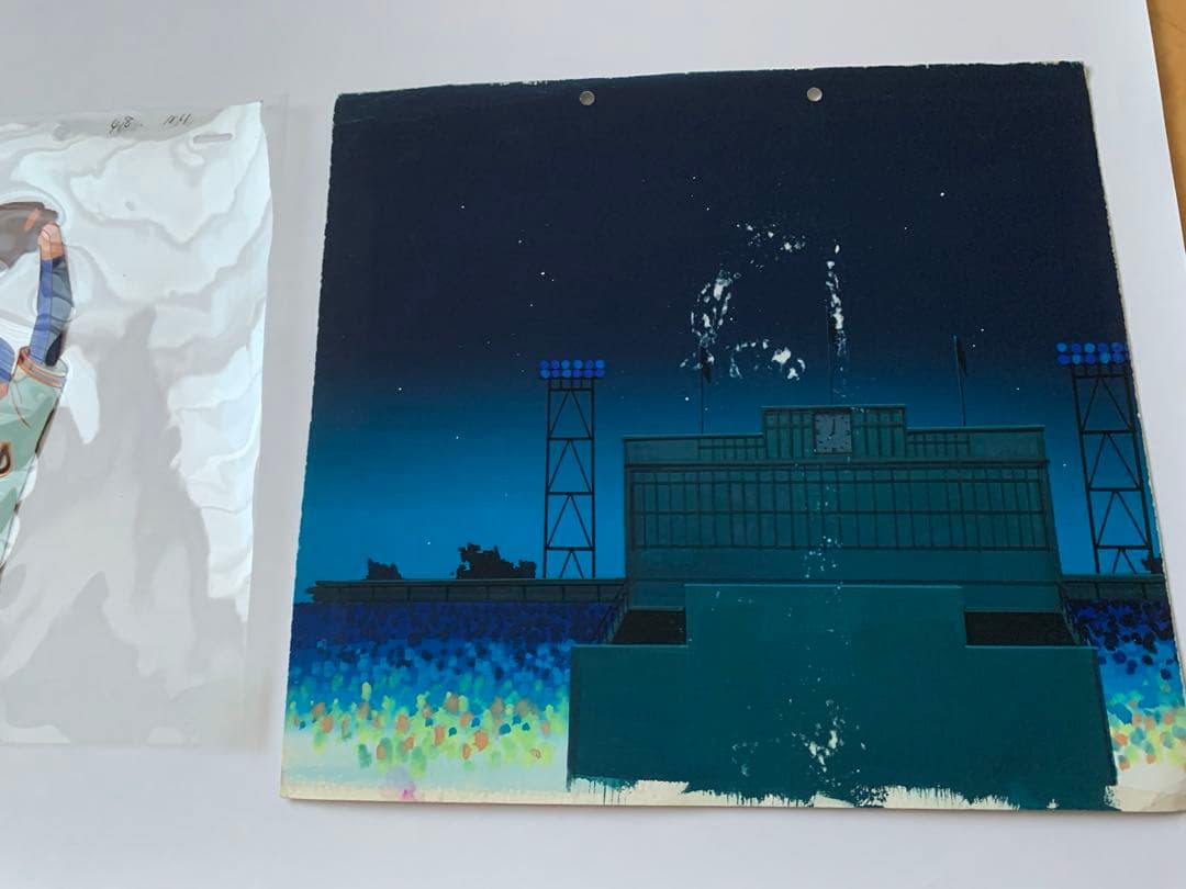 セル画 水島新司 野球狂の詩 火浦健　当時