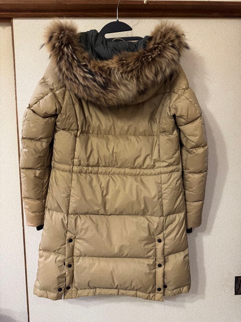 クリーニング済 ナンガ NANGA ダウンハーフコート ベージュ サイズ1 M