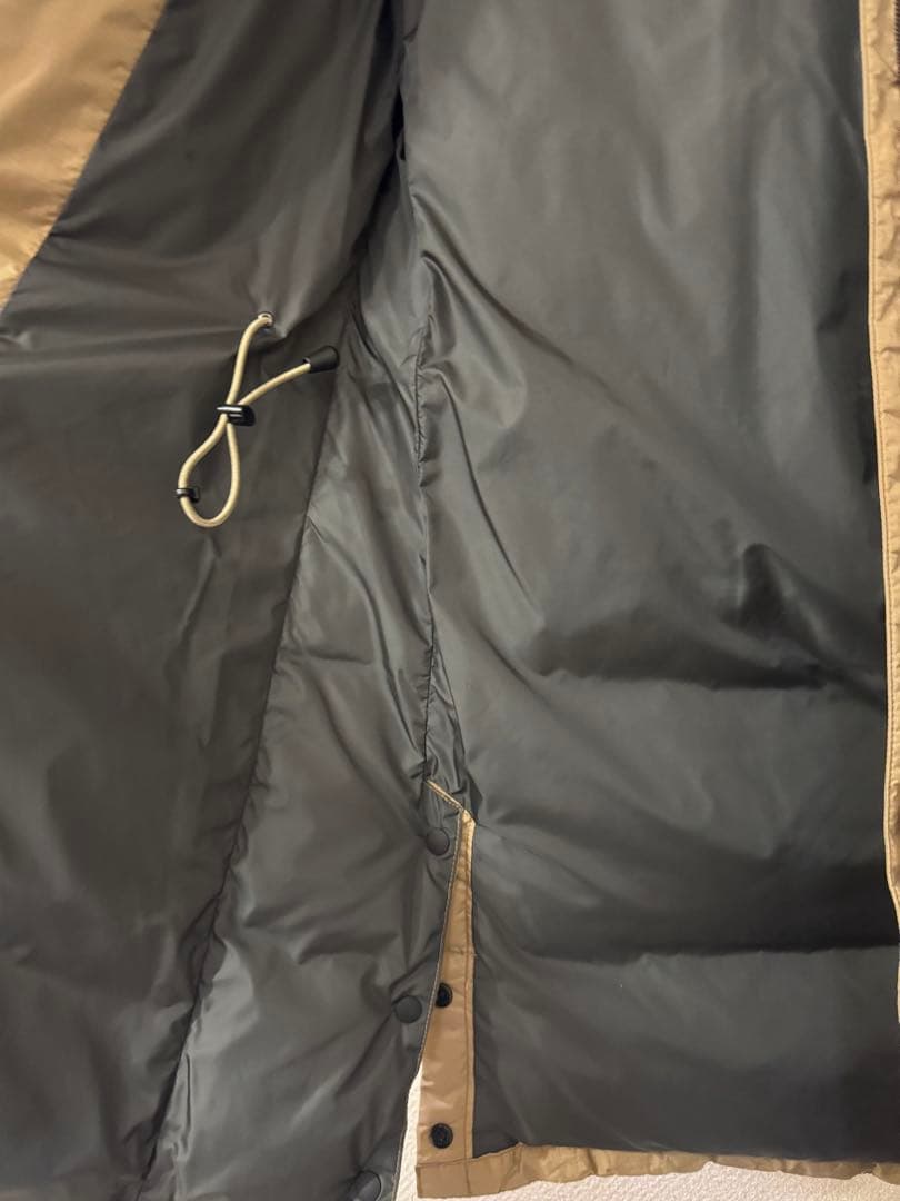 クリーニング済 ナンガ NANGA ダウンハーフコート ベージュ サイズ1 M