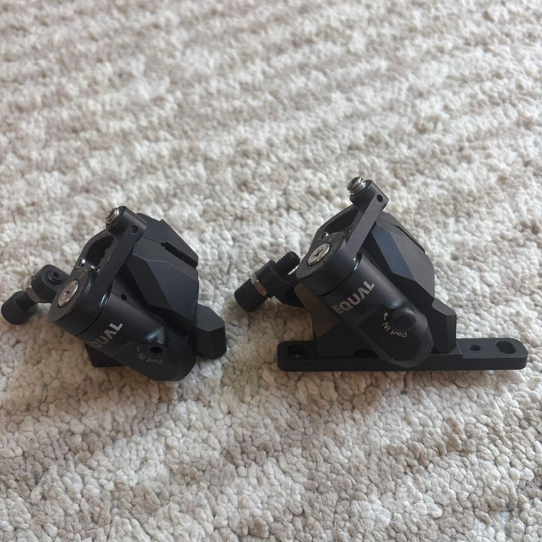 超美品EQUAL ディスクブレーキ 機械式ディスクブレーキキャリパーセット │ GROWTAC
