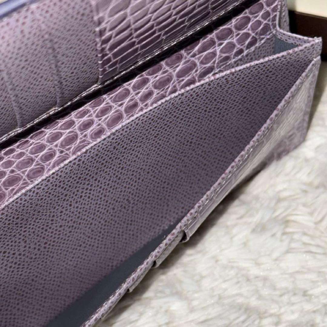 ⭐️新品未使用⭐️ カミーユフォルネ アリゲーター 長財布 二つ折り