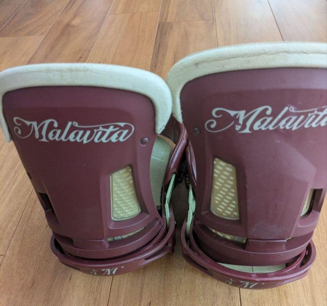 バートン マラビータ M ビンディング ボルドー スノーボード