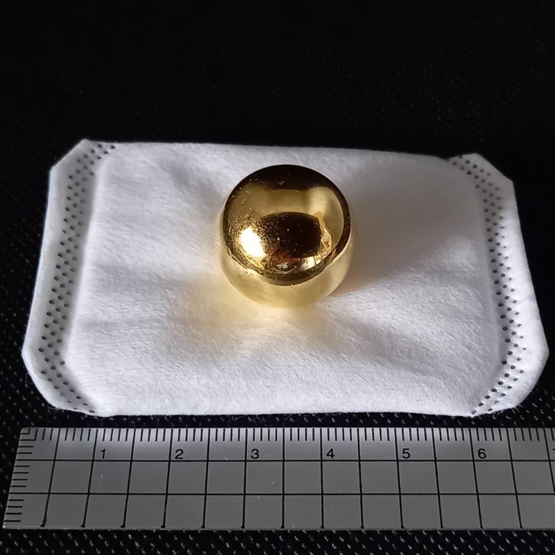 金運万倍波動玉20mm』（24K純金貼り水晶玉）金運お守り 金運アップ 568