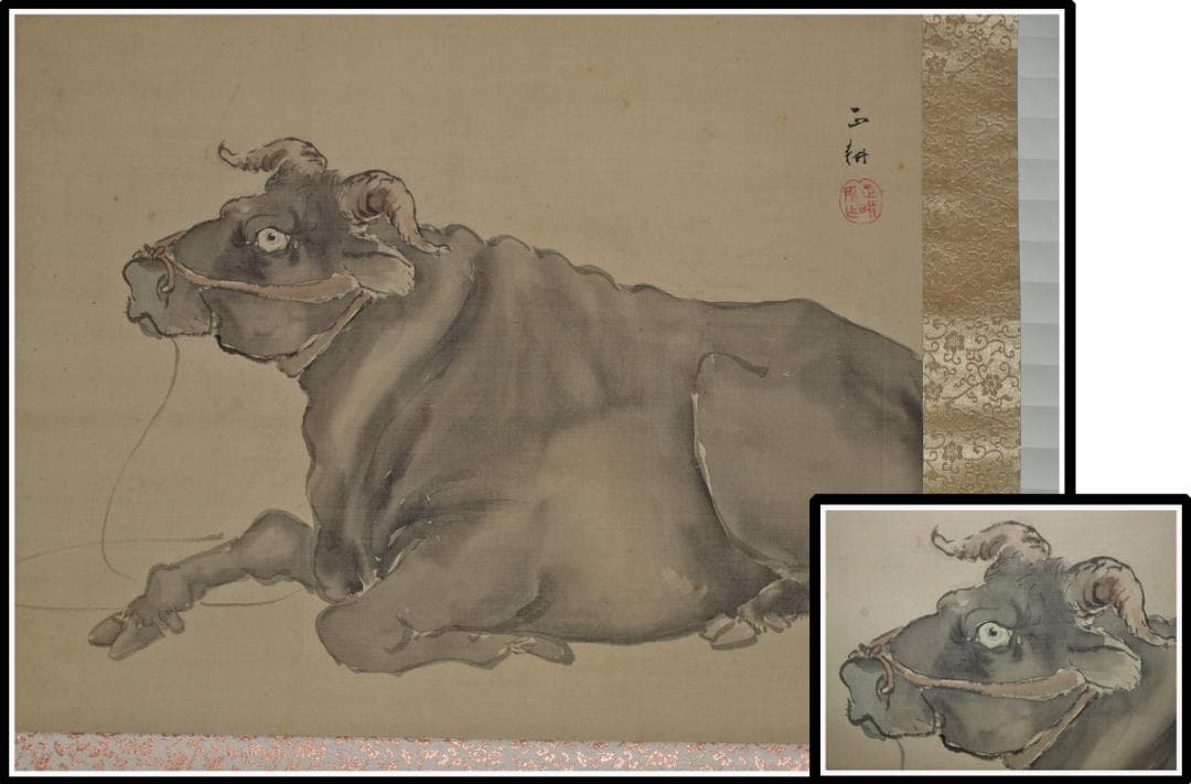 古民家整理品　日本江戸時代肉筆掛け軸そ※激安骨董品 X911C16-7