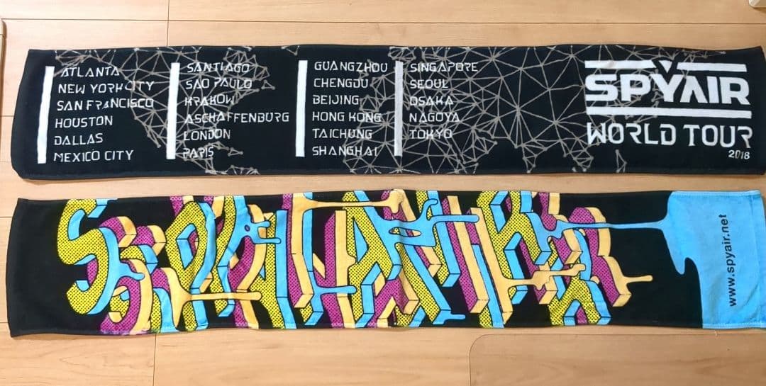 SPYAIR マフラータオル WORLD TOUR スパイエアー - メルカリ