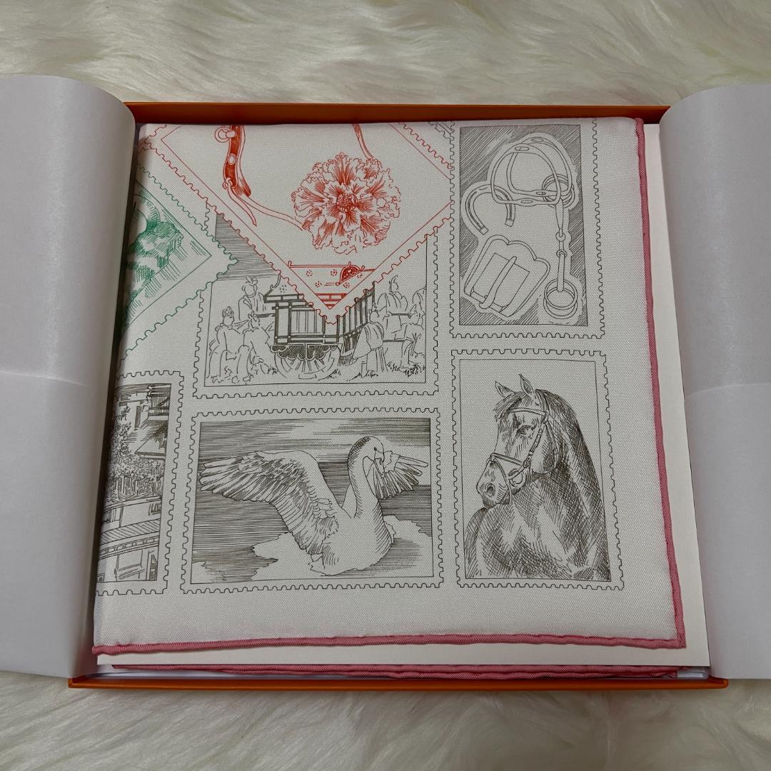 エルメス カレ 90 《フォーブルの切手愛好家》(04) 新品未使用品