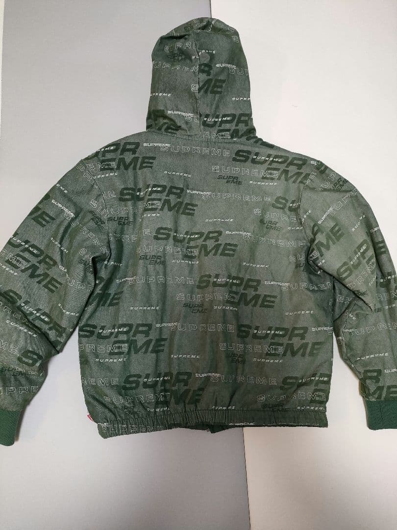 SUPREME シュプリーム フード付きリバーシブルジャンパー グリーン