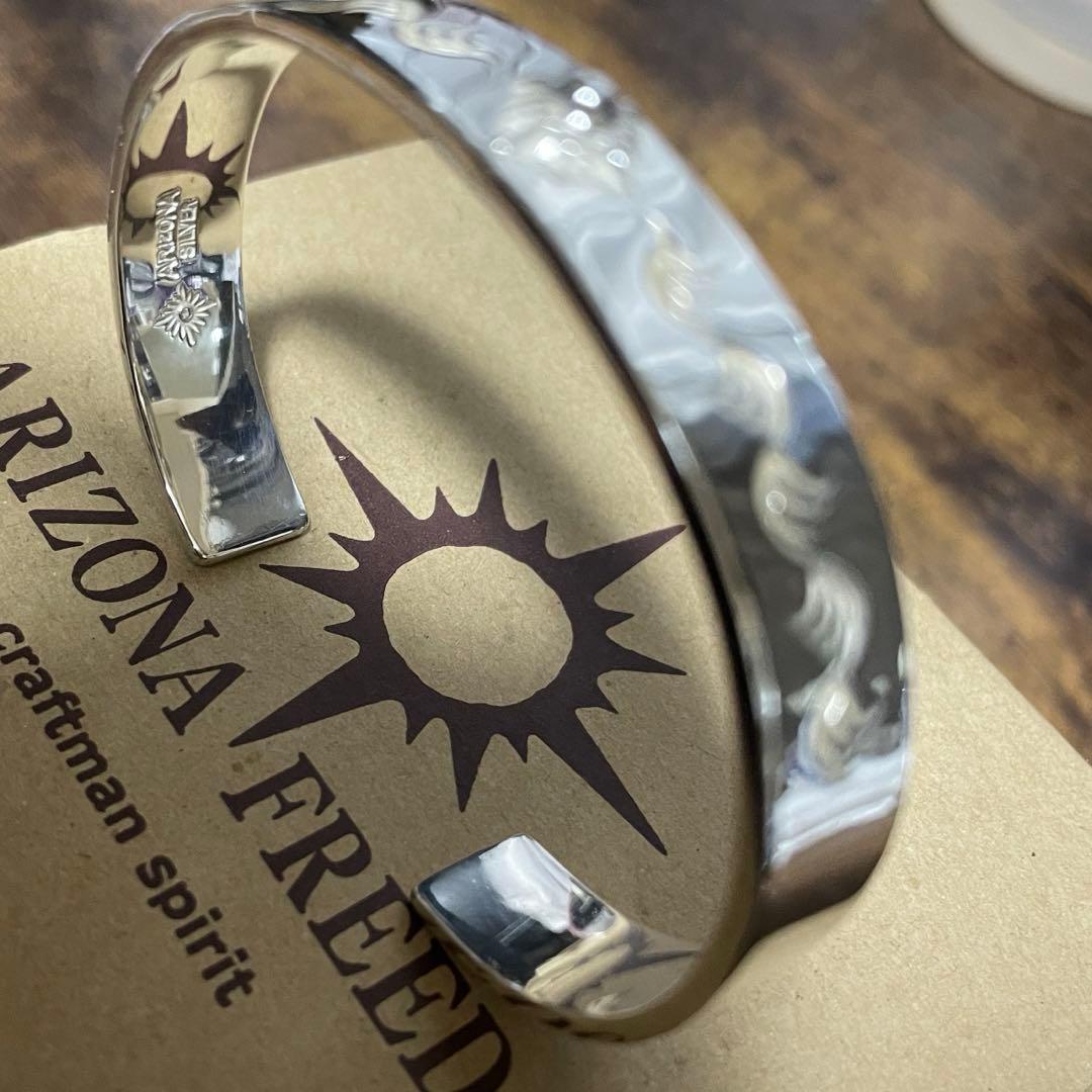 全銀 極美品アリゾナフリーダム バングル 10mm 太陽神
