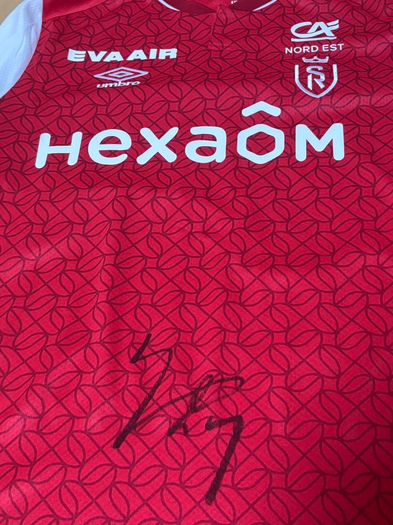 伊東純也 スタッド・ランス オーセンティックユニフォーム 直筆サイン