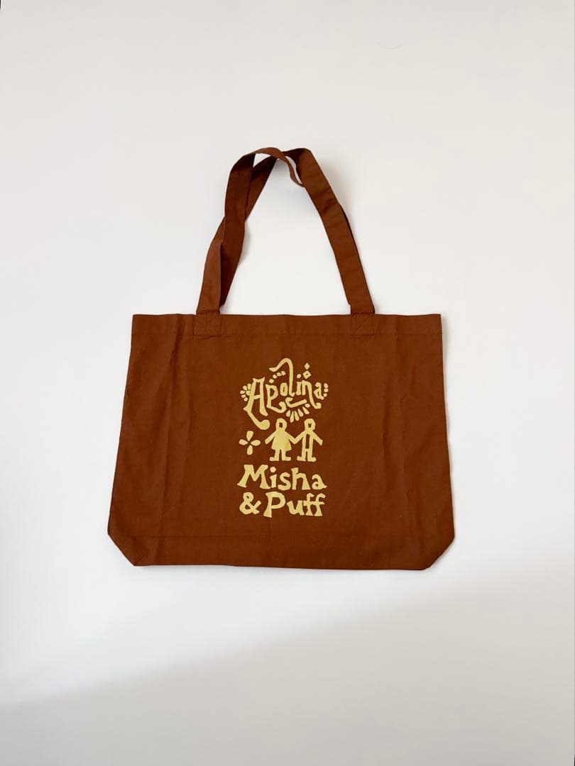 ※新品【Apolina x Misha & Puff】トートバッグ/ ナツメグ Navy/Natural Stripe Crochet Medium Crochet Tote