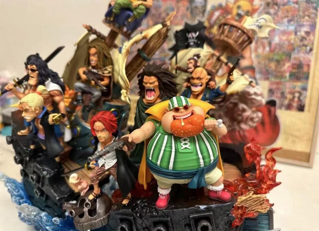 ワンピース YZ 赤髪海賊団 EX版 9点 ガレージキットスタチュー