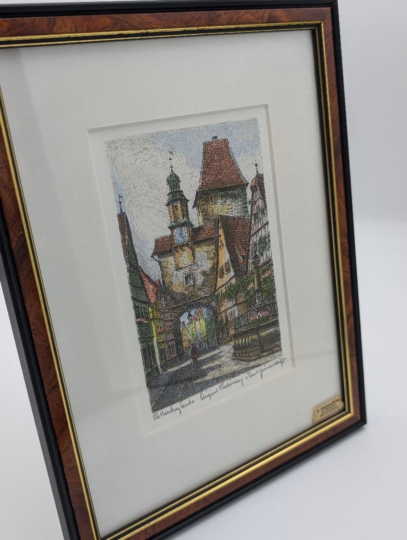 ドイツの E. Geissendorfer作 ローテンブルク 時計塔